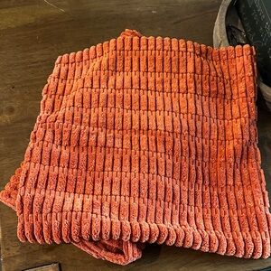 4- burnt orange pillow covers 18x18. Brand new never used. Zipper closure